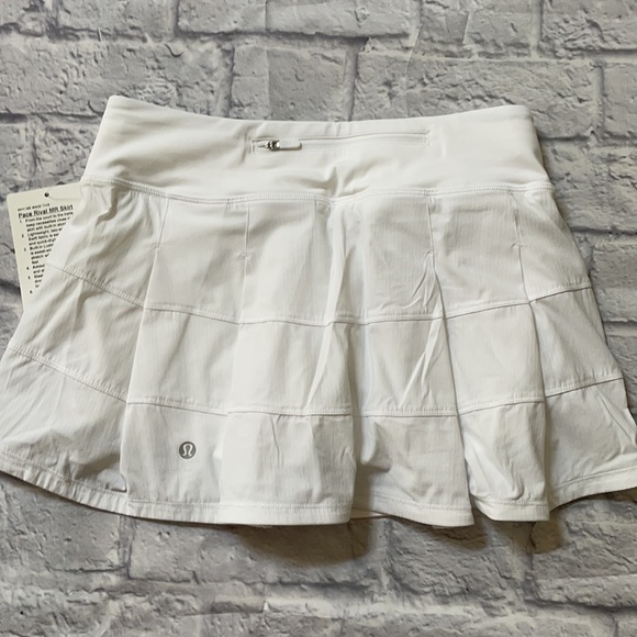 lululemon athletica Dresses & Skirts - NWT lululemon 2021 Pace Rival Tennis Skirt WHITE R
